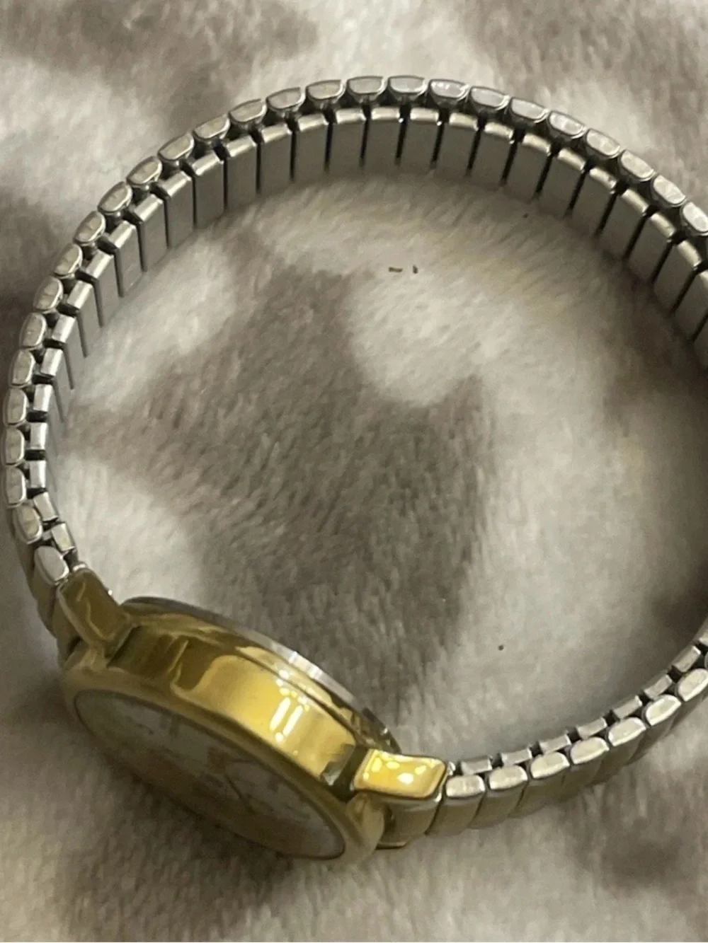 Timex Women’s Two-Tone Gold and Silver Expansion Band Watch